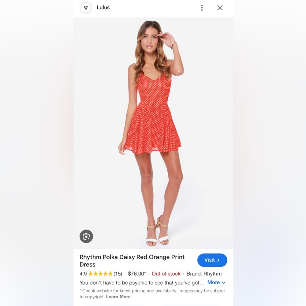 Lulus rhythm dress XS